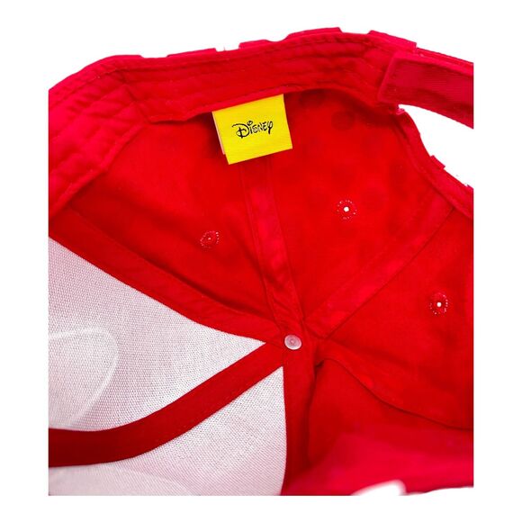 Disney Mini Mouse Red Bow Visor Hat Adjustable Cap SnapBack One Size - Picture 4 of 4